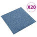 Tapijt 20 st Blauw 50 x 50 cm 100% Polypropyleen