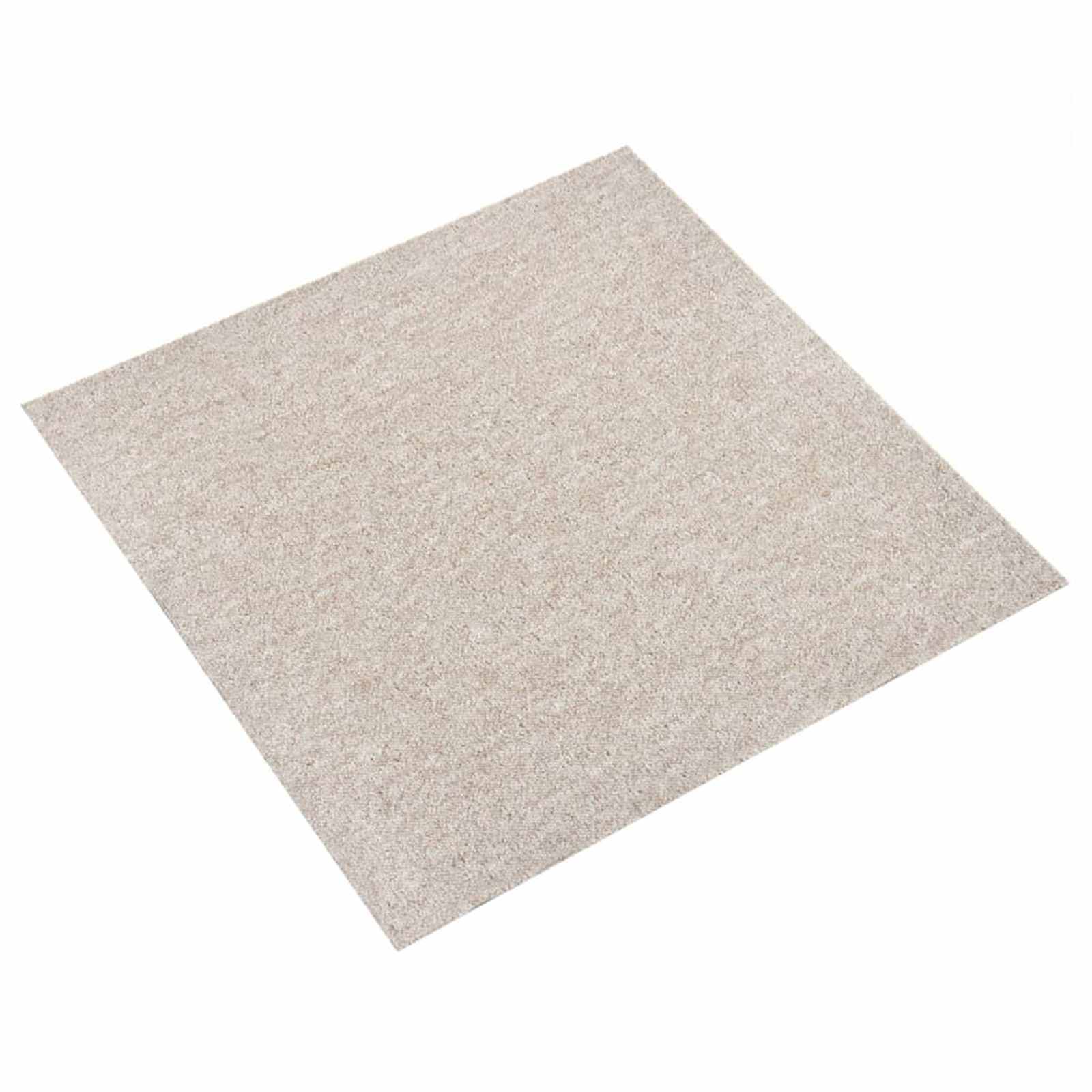 Tapijt 20 st Licht Beige 50 x 50 cm 100% Polypropyleen
