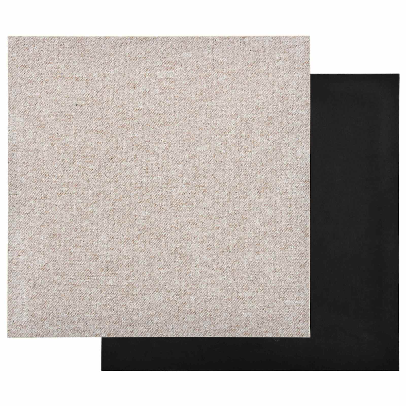 Tapijt 20 st Licht Beige 50 x 50 cm 100% Polypropyleen