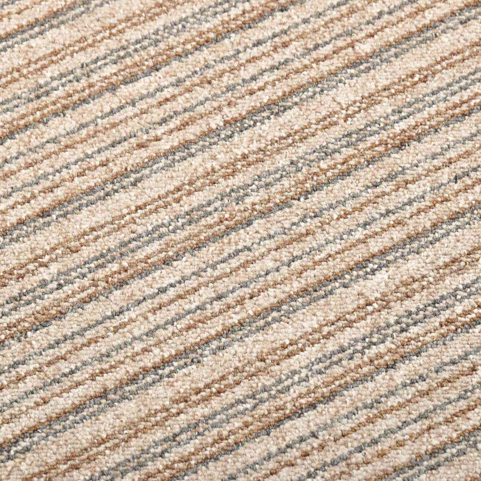 Tapijt 20 st Gestreept Beige 50 x 50 cm 100% Polypropyleen