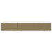 Ligbed poly rattan bruin en crèmewit