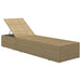 Ligbed poly rattan bruin en crèmewit