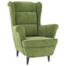 Fauteuil fluweel lichtgroen