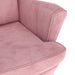Fauteuil fluweel roze