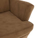 Fauteuil fluweel bruin