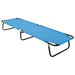 Ligbed inklapbaar staal turquoiseblauw
