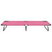 Ligbed inklapbaar staal roze