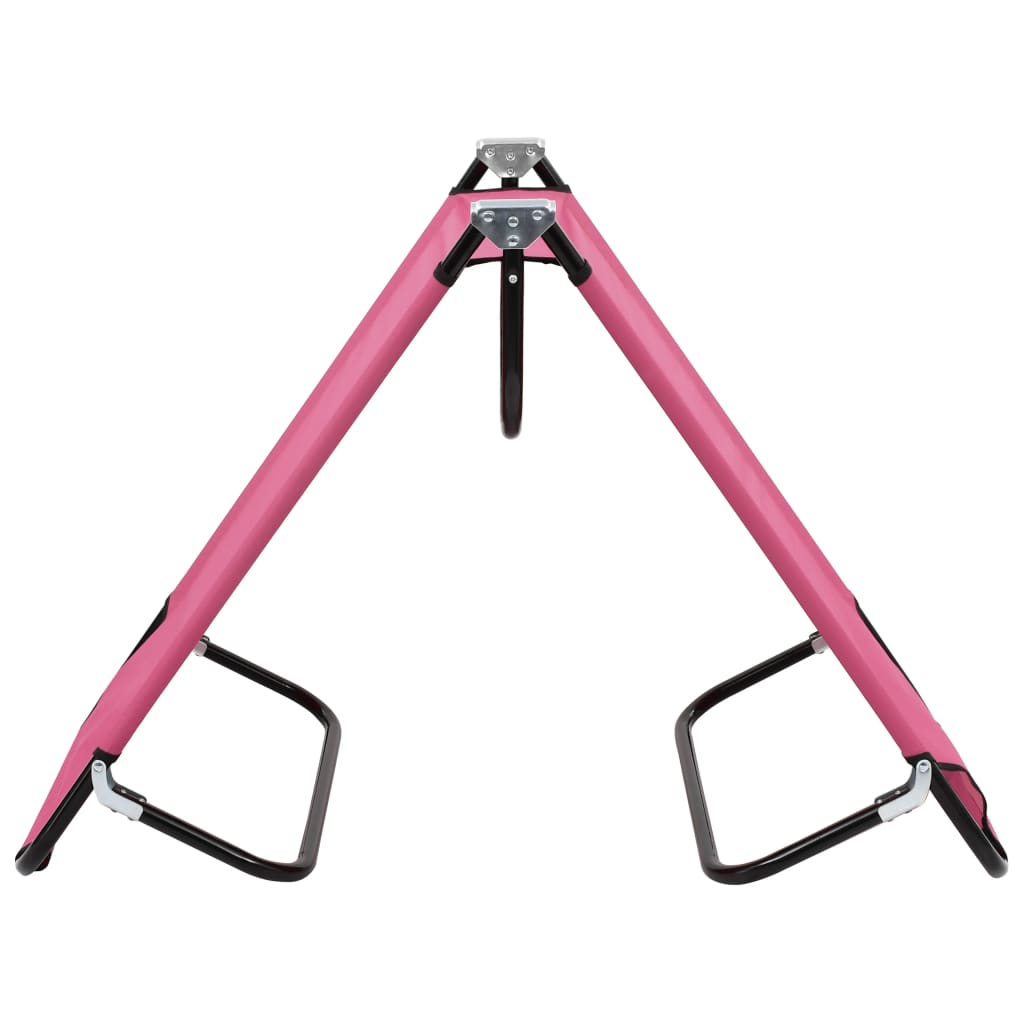 Ligbed inklapbaar staal roze
