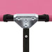 Ligbed inklapbaar staal roze