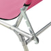 Ligbed inklapbaar met luifel aluminium roze