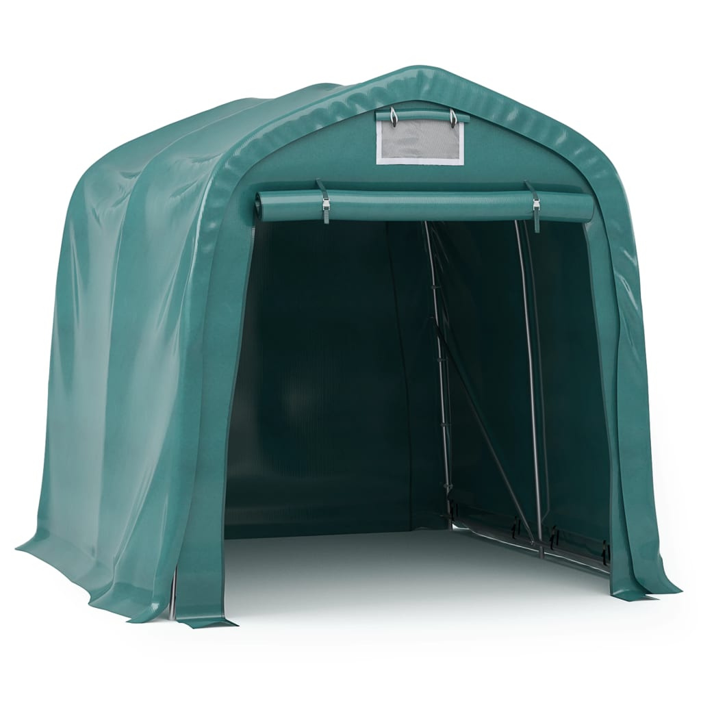 Garagetent 2,4x2,4 m PVC groen