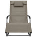 Ligbedden 2 st textileen taupe en grijs