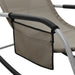 Ligbedden 2 st textileen taupe en grijs