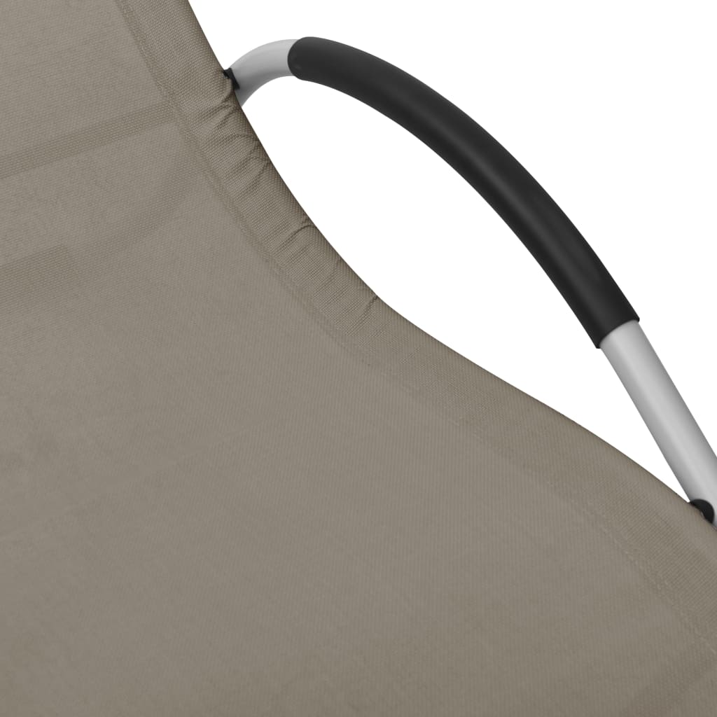 Ligbed textileen taupe en grijs