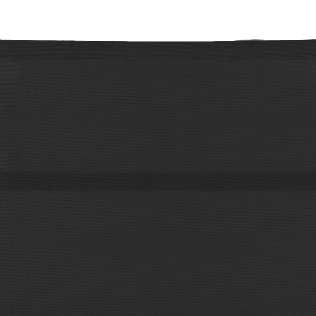 Ligbed textileen en aluminium zwart