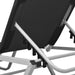 Ligbed aluminium en textileen zwart