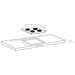 Inductiekookplaat 4 zones aanraakbediening 7000 W 77 cm glas