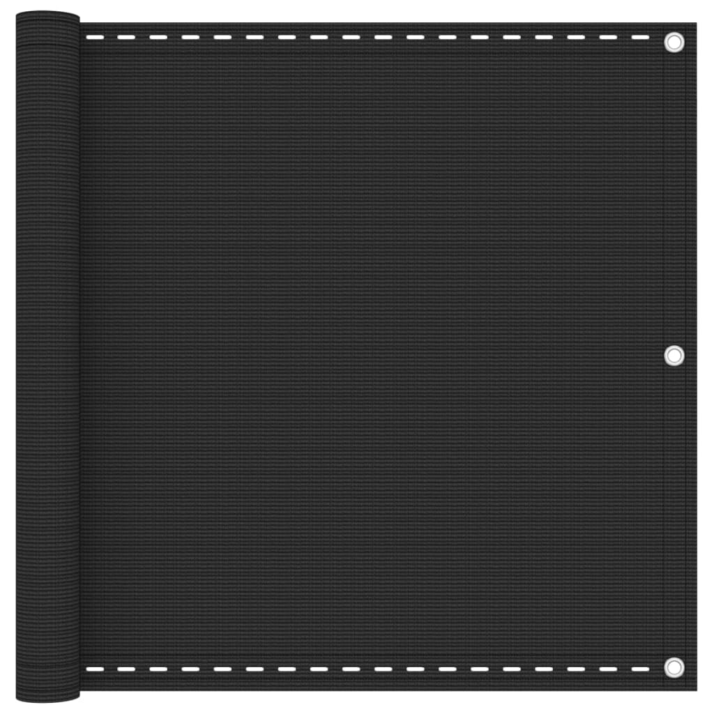Balkonscherm 90X300 Cm Hdpe Antracietkleurig 90 x 300 cm