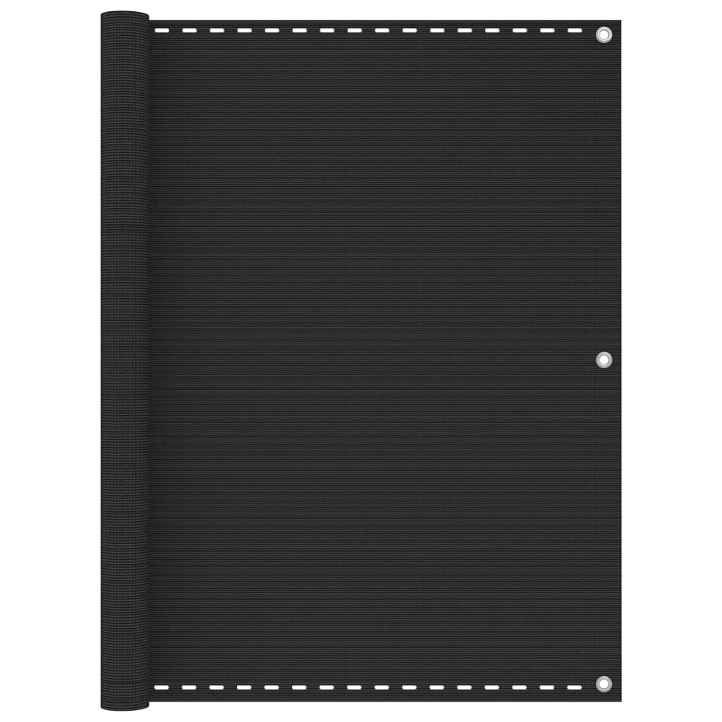 Balkonscherm 120X600 Cm Hdpe Antracietkleurig 120 x 600 cm