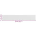 Balkonscherm 75X500 Cm Hdpe Wit 75 x 500 cm