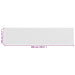 Balkonscherm 120X500 Cm Hdpe Wit 120 x 500 cm