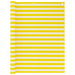Balkonscherm 120X600 Cm Hdpe Geel En Wit 120 x 600 cm