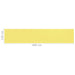 Balkonscherm 120X600 Cm Hdpe Geel En Wit 120 x 600 cm