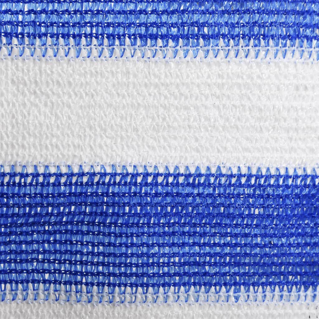 Balkonscherm 120X300 Cm Hdpe Blauw En Wit 120 x 300 cm