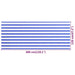 Balkonscherm 120X300 Cm Hdpe Blauw En Wit 120 x 300 cm