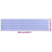 Balkonscherm 120X500 Cm Hdpe Blauw En Wit 120 x 500 cm