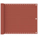 Balkonscherm 75X300 Cm Hdpe Terracottakleurig 75 x 300 cm