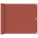 Balkonscherm 75X600 Cm Hdpe Terracottakleurig 75 x 600 cm