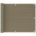 Balkonscherm 75x300 cm HDPE taupe