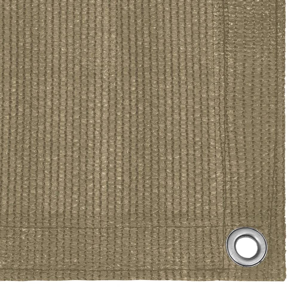 Balkonscherm 75x300 cm HDPE taupe