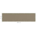 Balkonscherm 75x300 cm HDPE taupe