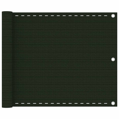 Balkonscherm 75X500 Cm Hdpe Donkergroen 75 x 500 cm