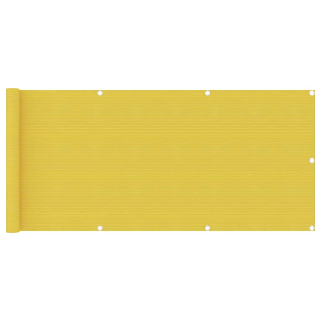 Balkonscherm 75X500 Cm Hdpe Geel 75 x 500 cm