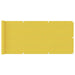 Balkonscherm 75X500 Cm Hdpe Geel 75 x 500 cm