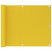 Balkonscherm 75X600 Cm Hdpe Geel 75 x 600 cm