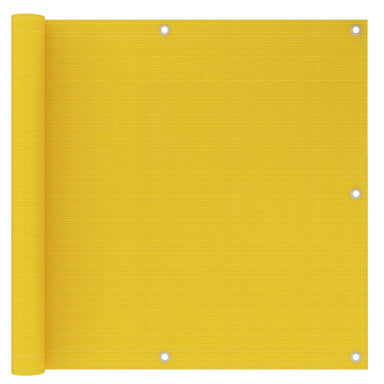 Balkonscherm 90X300 Cm Hdpe Geel 90 x 300 cm