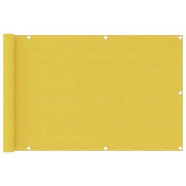 Balkonscherm 90X400 Cm Hdpe Geel 90 x 400 cm