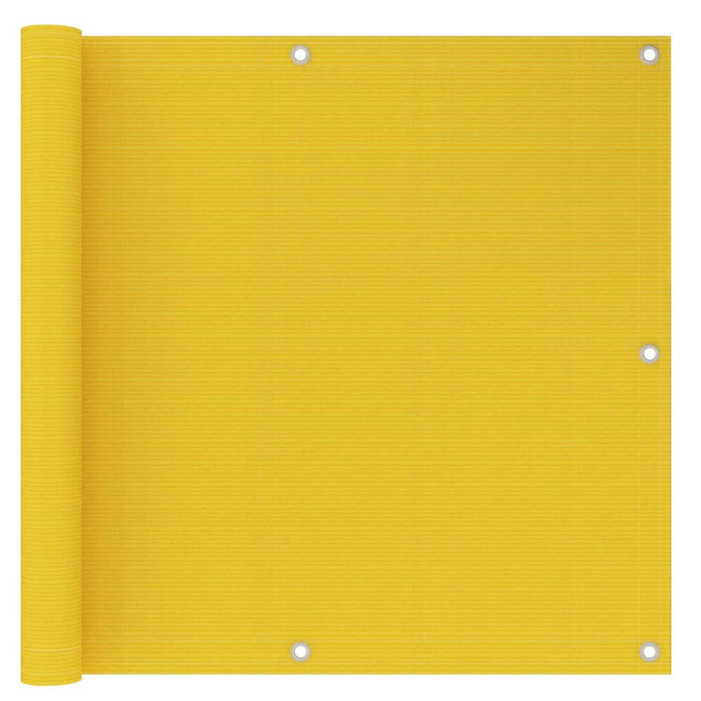 Balkonscherm 90X500 Cm Hdpe Geel 90 x 500 cm
