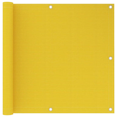 Balkonscherm 90X600 Cm Hdpe Geel 90 x 600 cm