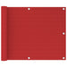 Balkonscherm 75X300 Cm Hdpe Rood 75 x 300 cm