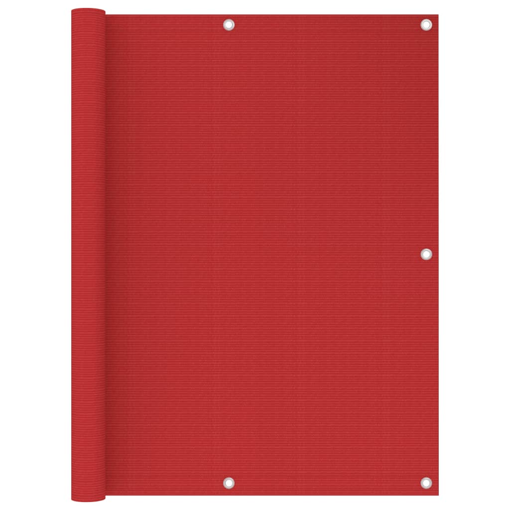 Balkonscherm 120X300 Cm Hdpe Rood 120 x 300 cm
