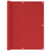 Balkonscherm 120X300 Cm Hdpe Rood 120 x 300 cm