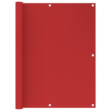 Balkonscherm 120X500 Cm Hdpe Rood 120 x 500 cm