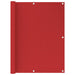 Balkonscherm 120X500 Cm Hdpe Rood 120 x 500 cm