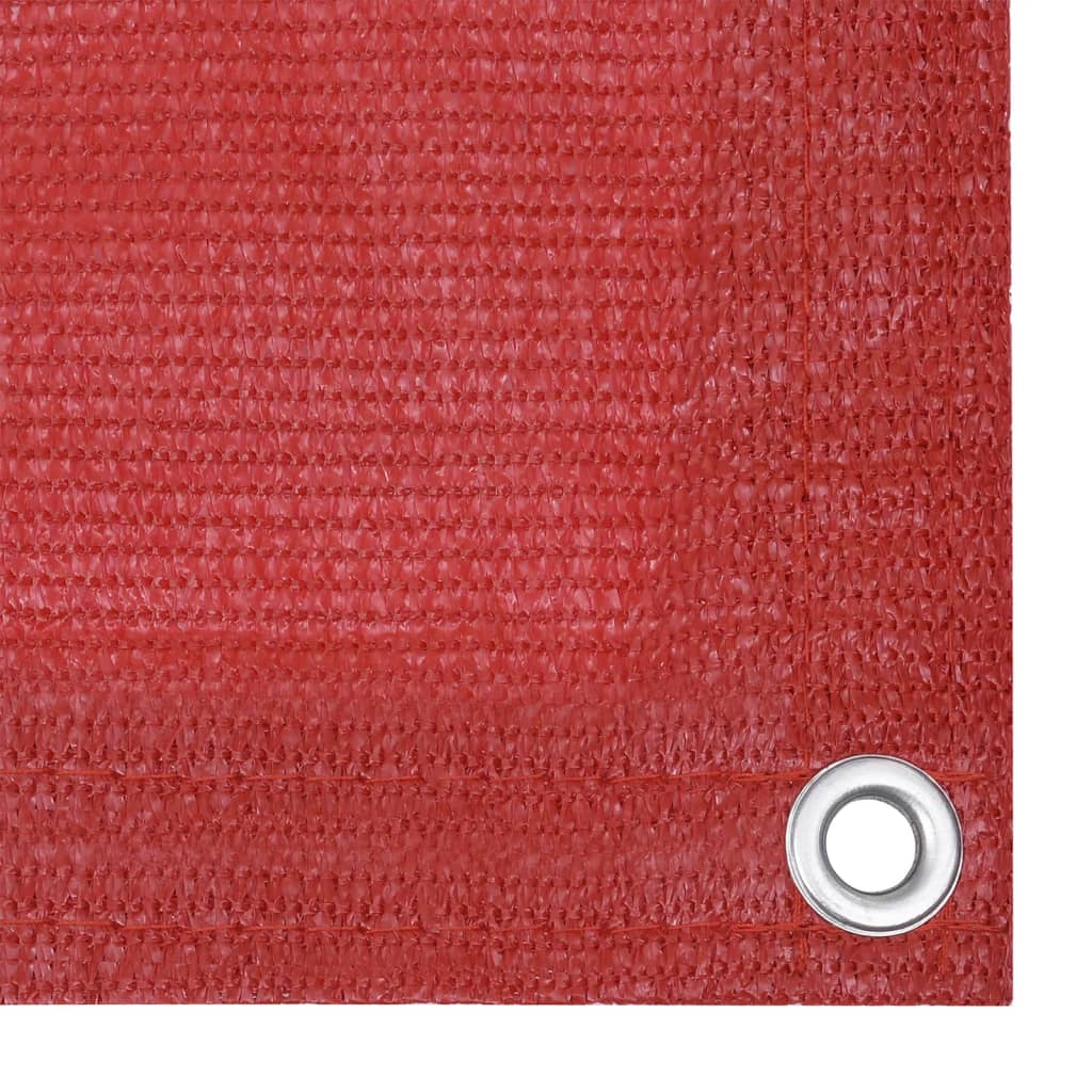 Balkonscherm 120X500 Cm Hdpe Rood 120 x 500 cm