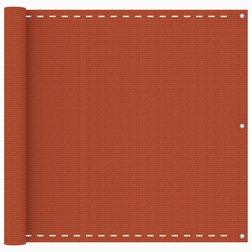 Balkonscherm 90X400 Cm Hdpe Oranje 90 x 400 cm orange